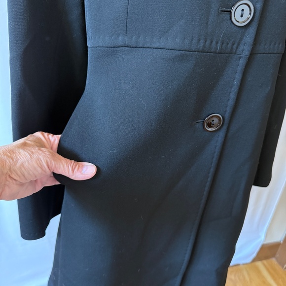 CINZIA ROCCA COAT WOOL KNEE LENGTH LINED LUXURY MINIMALIST CLASSIC TIMELESS 8 - Picture 7 of 13